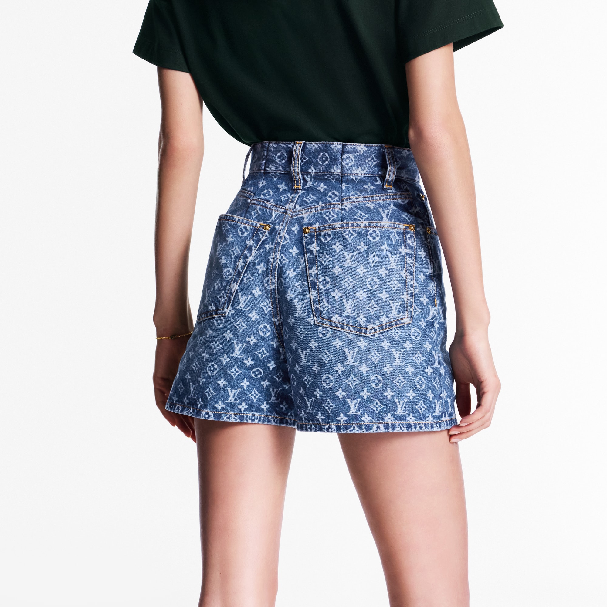 Monogram Denim Shorts - Ready-to-Wear | LOUIS VUITTON